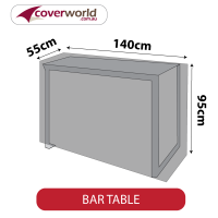Rectangle Bar Table Cover - 140cm