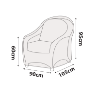 Outdoor Chair Cover - Large - 90cm Length