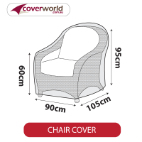 Outdoor Chair Cover - Large - 90cm Length