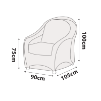 Outdoor Chair Cover - Large - 90cm Length