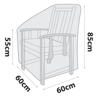 Outdoor Chair Cover - Mid Size - 60cm Length
