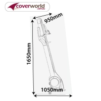 Cover for Treadmill in Closed - Folded Position - 95cm Width