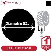 Spare Tyre or Rear Wheel Cover - 820mm Diameter x 340mm Depth
