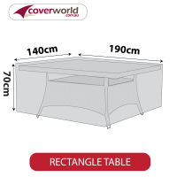 Outdoor Rectangle Table Cover - 190cm Length
