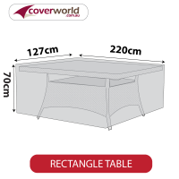 Outdoor Rectangle Table Cover - 220cm Length