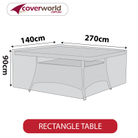 Outdoor Rectangle Table Cover - 270cm Length