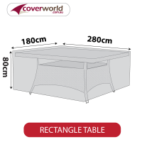 Outdoor Rectangle Table Cover - 280cm Length