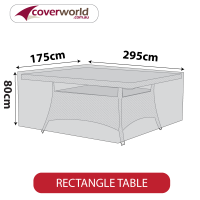 Outdoor Rectangle Table Cover - 295cm Length