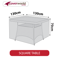 Outdoor Square Table Cover - 130cm