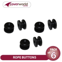 Rope Buttons (with Rivets) - Pack of 6