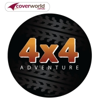 Printed Spare Tyre - Wheel Cover - 4 X 4 ADVENTURE
