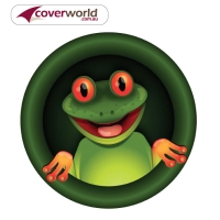 Printed Spare Tyre - Wheel Cover - Froggy Surprise