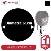 Ground Wheel Covers (Pack of 2) - 610mm Diameter x 200mm Depth