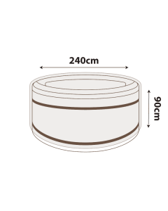 Round Spa Cover - 240cm Diameter